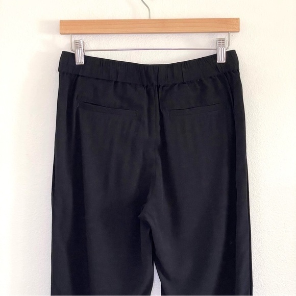 NWT Madewell Track Trousers Draped Drawstring Pull On Pant Black XS - Picture 9 of 15